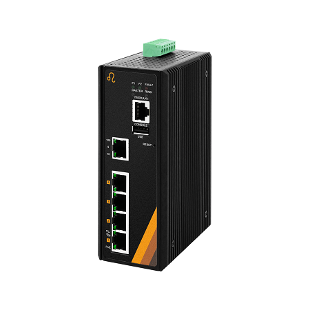 5-Port Industrial PoE+ Managed Ethernet Switch