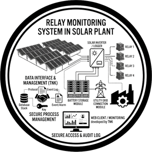 Relay Monitoring System in Solar Plant